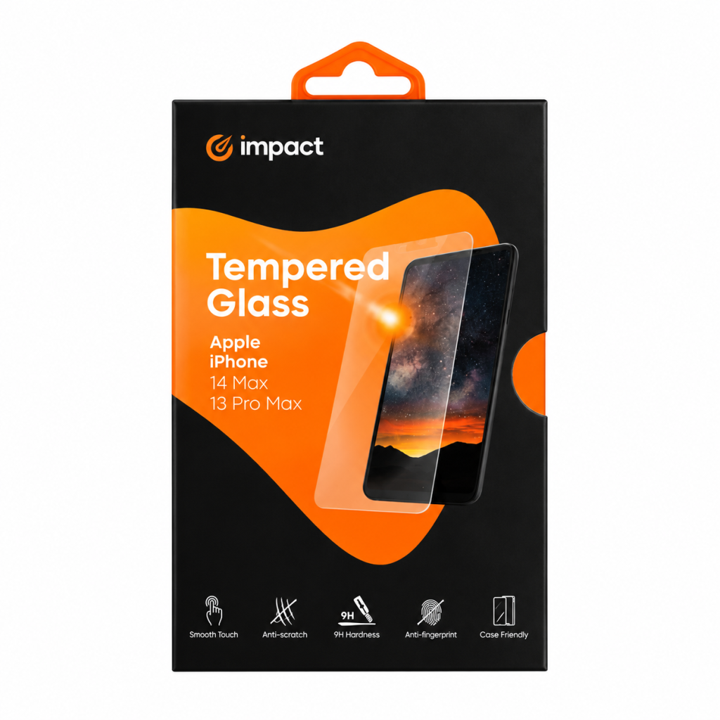 Impact Tempered Glass (clear), Apple iPhone 14 Pro Max / 14 Plus / 13 Pro Max